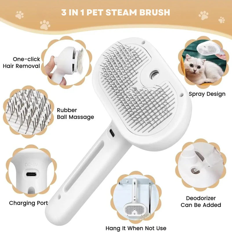 Furvana Pet Brush - All-in-One Pet Grooming Comb